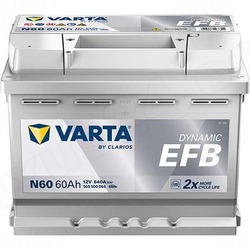 VARTA DYN EFB N60 60Ah 640A 242X175X190  -/+