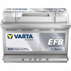 VARTA DYN EFB N70 70Ah 760A 278X175X190  -/+