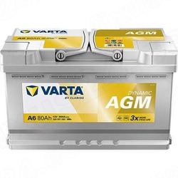VARTA DYN AGM A6 80Ah 800A 315X175X190  -/+
