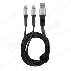 LAADIMISJUHE USB 2X APPLE 8PIN 1M