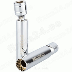 Süüteküünla võti 14 liigendvõti magnetiga (12PT DR3/8, L-100mm)