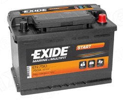 EXIDE 74AH  750A 280X175X190 START