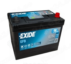 AKKU EXIDE 12/75 EFB