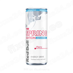 ENERGIAJOOK RED BULL SUHKRUVABA SPRING EDITION CHERRY 250ML.