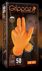 NITRIILKINNAS GRIPPAZ ORANŽ (XL) 50TK /